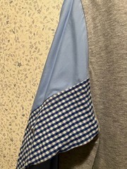 Comme des Garçons Shirt France Variation Pattern Sleeve Cut-and-Sew T-shirt Unu