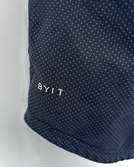 BYLT Drop Cut Lux Shirt Men’s L Black Polka Dot Performance Stretch Casual