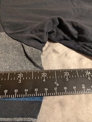 TravisMathew Shirt Mens Large Gray Blue Striped Pocket Tee Casual Golf Crewneck