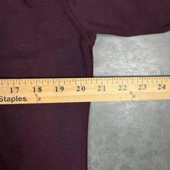 Bylt T Shirt Mens Large Burgandy Drop Cut Long Sleeve Stretch Preowned