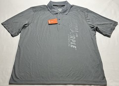 Royal Purple Synthetic Oil Men’s Purple Polo Golf Shirt Grey Size Large NWT New