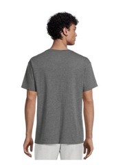ATHLETIC WORKS Men’s Size 2XL Tri-Blend Short Sleeve Tee • Charcoal Grey Heather