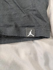 Nike Air Jordan Shirt Mens XL Black Flight Script Spellout Jumpman Wraparound