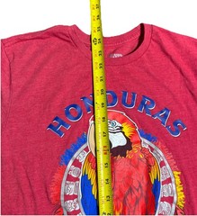 Pacer Honduras Souvenir T-Shirt Pink Size Medium Scarlet Macaw Maya Graphic Tee
