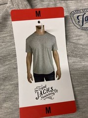 NEW Jachs New York Men’s Custom Linen Tri-Blend MEDIUM T-Shirt Tee GRAY Crewneck