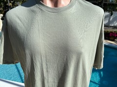 Vintage Hanes Heavyweight 50/50 Blank Green Plain T-Shirt Size XL