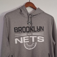 Brooklyn Nets NBA Men Light Gray Fan Apparel Hoodie Size M SOLD AS IS