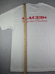Laced “In Laced We Trust” T-Shirt Men’s Large White USA Made Boston Streetwear