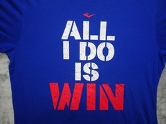 Everlast “All I Do Is Win” Men’s T-Shirt Blue Red White Graphic Large Boxing