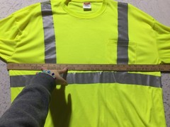 Corner Stone High Visibility T Shirt Mens 2XL Yellow Short Sleeve Crew Neck