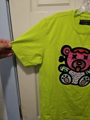 Eternity BC/AD Men’s Embroidered X-Eyed Fuzzy Teddy Bear Cotton T Shirt
