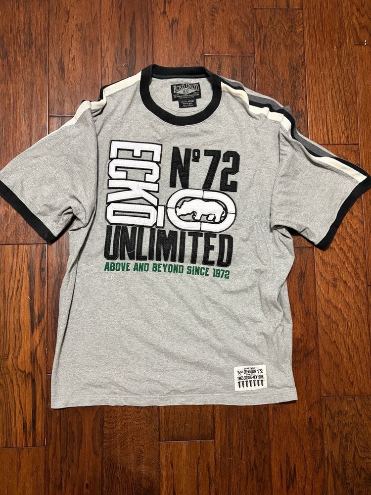 Ecko Unltd. ‘Above and Beyond’ Graphic T-Shirt No. 72 Gray XL