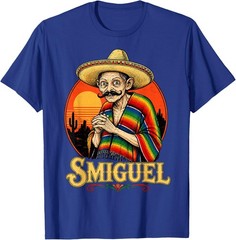 Smiguel Mexican Sombrero Vintage Mexican Culture Mashup T-Shirt
