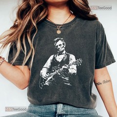 President Abraham Lincoln Guitar Shirt, Abe Lincoln Playing Guitar Design Tee
