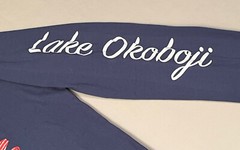 Johnnie-O Lake Okoboji Graphic Tee Shirt Men’s Sz S Color Blue New W/Tags