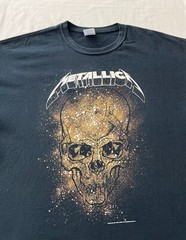 Vintage 2008 Metallica Skull Rock Band Black T-shirt Sz XL