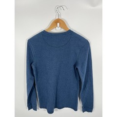 Members Mark Mens Long Sleeve Waffle Knit Henley S Blue Thermal Layers