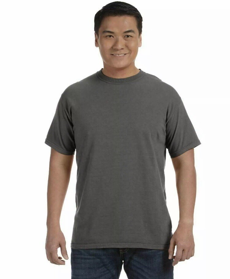 Comfort Colors Men’s Short Sleeves Dyed Gray T-Shirt Size L
