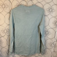 Men’s Crewneck Long Sleeve T-Shirt – Goodfellow & Co Light Aqua Blue Size Medium
