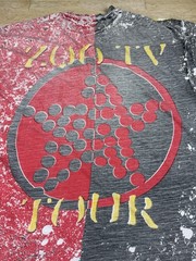 Vintage 1991 U2 Achtung Baby Zoo TV Tour Shirt Size XXL? Distressed Faded