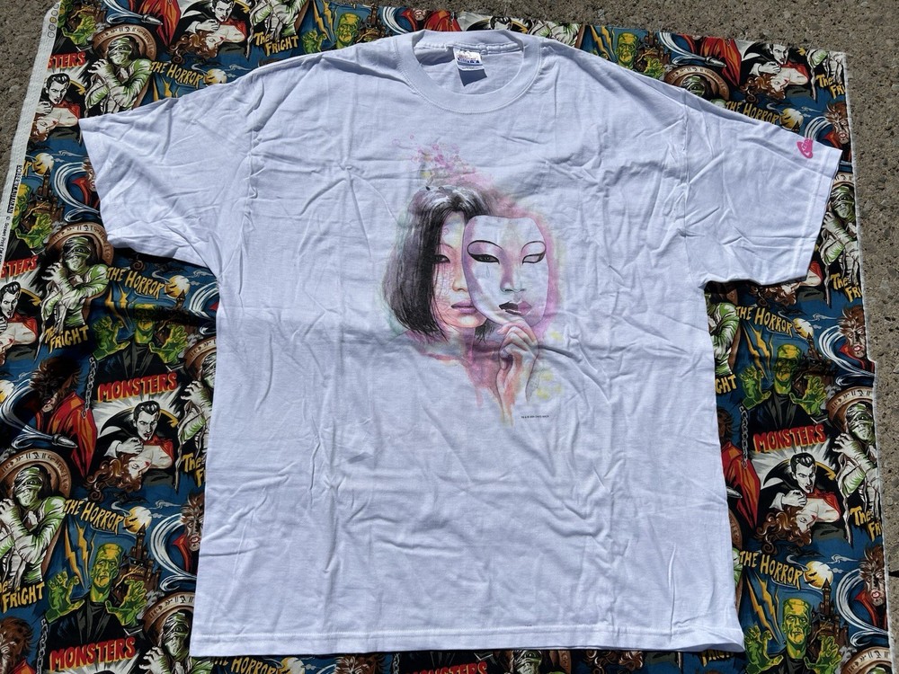 Graphitti comics kabuki t shirt vintage 2004 new XL Y2K Anime