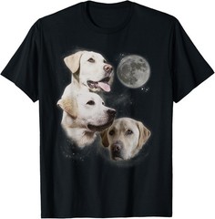 Howling at the Moon Shirt – Funny Yellow Labrador Retriever T-Shirt