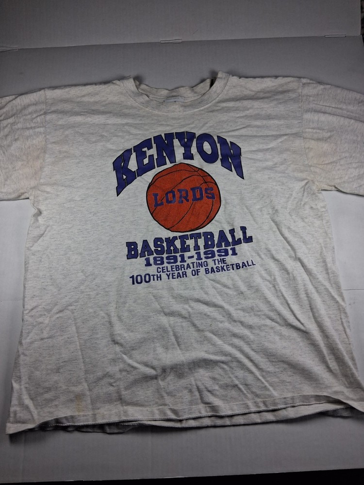 Vintage Kenyon Lords Basketball 1891-1991 Mens Size XLCelebrating the 100th ye