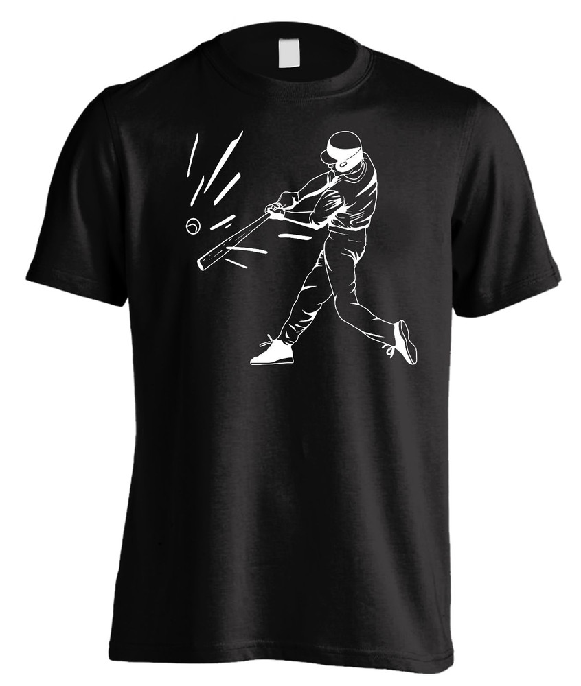 New Men’s Athletic Baseball T-Shirt Workout Sports Fan Home Run Gym Tee Shirt
