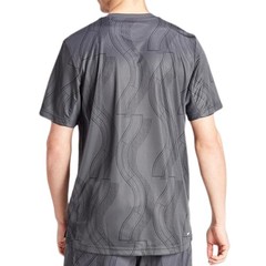 ADIDAS Club Graphic Tennis Training Shirt sz S Small Carbon Gray