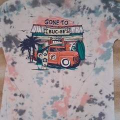 Buc-ee’s Gone To Buc-ee’s Tie-Dye Graphic Logo Tee M Cotton Crew Neck