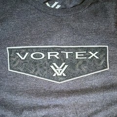 Vortex Men’s XL Gray Graphic Logo Crew Neck Short Sleeve T-Shirt Cotton Blend