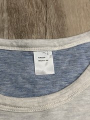 Faherty Men’s Cloud Reversible Crew Long Sleeve Ivory Light blue Heather Sz L