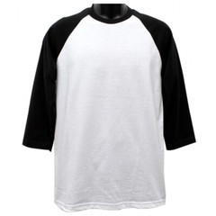 Men’s Raglan T-Shirt Baseball 3/4 Sleeve Henley Casual Cotton Sports Shirt