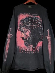 ​The Passion of the Christ Movie Shirt Long Sleeve Vtg Style Black Made To Order