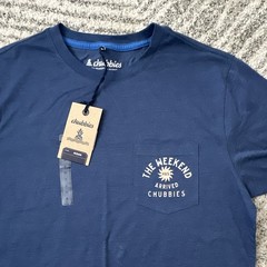 Chubbies The Weekend Has Arrived Navy Pocket Men’s T-Shirt Size M Short Sleeve