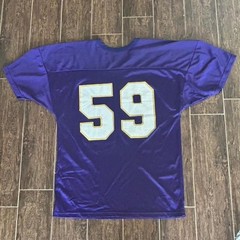 Vintage/Y2K Russell Athletic New Orleans Saints purple jersey 59 Size XL