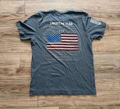 Nine Line Apparel Men’s American Flag Blueprint Graphic T-Shirt