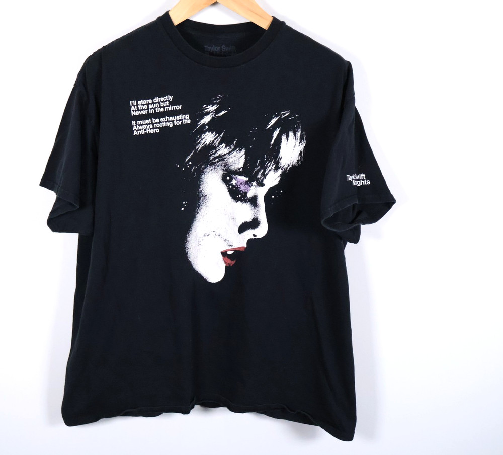 Taylor Swift Midnights Tour T-Shirt Adult 2XL Black Concert Official Item