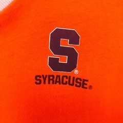 Syracuse Mens L Long Sleeve T Shirt Jersey Colosseum Cotton Unisex Collegiate