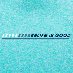 Life Is Good LS Active Hooded Tee RACING STRIPES Moister Wicking UPF Men L 47in