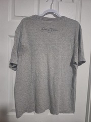 Sean John Shirt Mens medium Gray Vintage TShirt Short Sleeve Crewneck Script Y2K