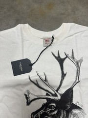 NWT Filson Caribou Short Sleeve T Shirt Pioneer Graphic White Black Made in USA