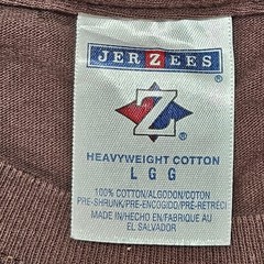 Jerzees Mens Faith Hebrews 11:1 Christian Graphic T-Shirt Brown L G Heavyweight