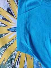 RARE Rock N Roll McDonald’s Shirt Vintage 80s Chicago LG teal Single Stitch