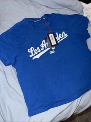 FW25 Kith x Los Angeles Dodgers Logo Boxy Vintage Tee Womens Medium