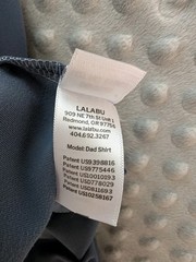 Lalabu Dad Shirt Men’s Large Blue Baby Carrier Kangaroo Pouch Newborn Infant