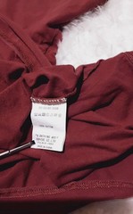 BAPE One Point Mini Ape Head Pocket Tee Burgundy Size XXL