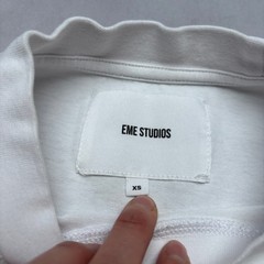 Eme Studios Camiseta Logo Cropped Boxy Tee Shirt Short Sleeve Streetwear Skater