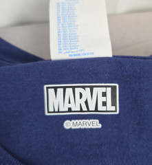 Captain America Mens Large Navy S/S Graphic T-Shirt Marvel Universe Patriotic US