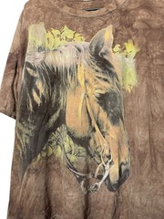 VTG The Mountain Horse Western Adult 2X Shirt Cowboy Cowgirl Country Texas Brown
